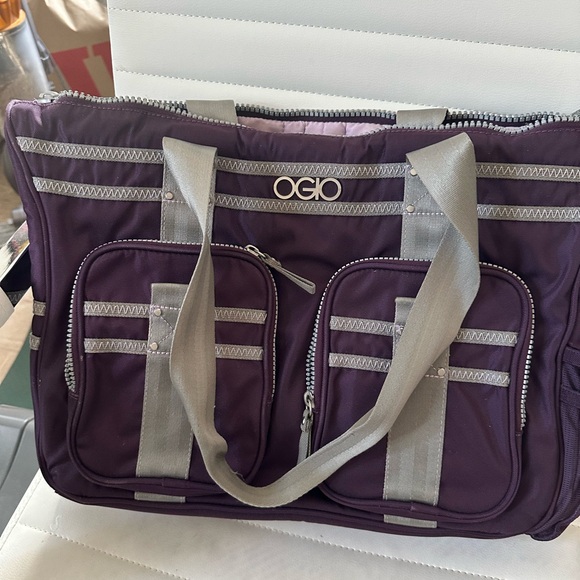 OGIO Deep Purple and Gray Tote Bag - Picture 1 of 2